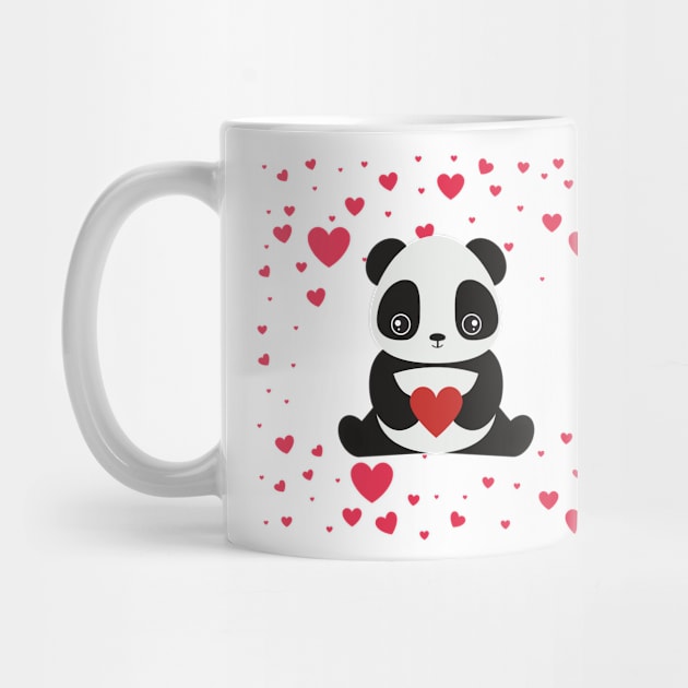 Dabbing Panda heart by 88House Shop